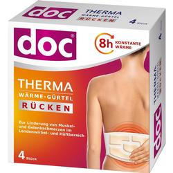 Eine Verpackung für einen Wärmegürtel zur Linderung von Rückenschmerzen.